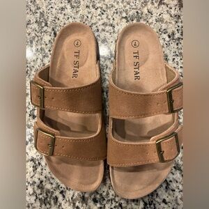 TF Star Double Buckle Sandals – Women’s Size 7
Brand new, never worn